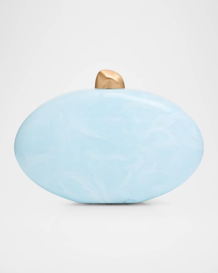 Eviana Marbled Acrylic Clutch Bag by CULT GAIA