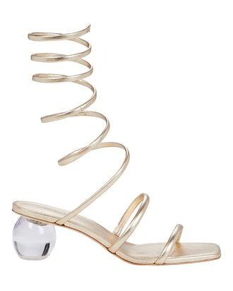 Freya Metallic Leather Wrap Sandals by CULT GAIA