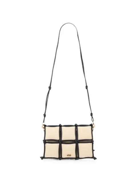 Gaia's Puff knotted cage-detail cross body bag by CULT GAIA