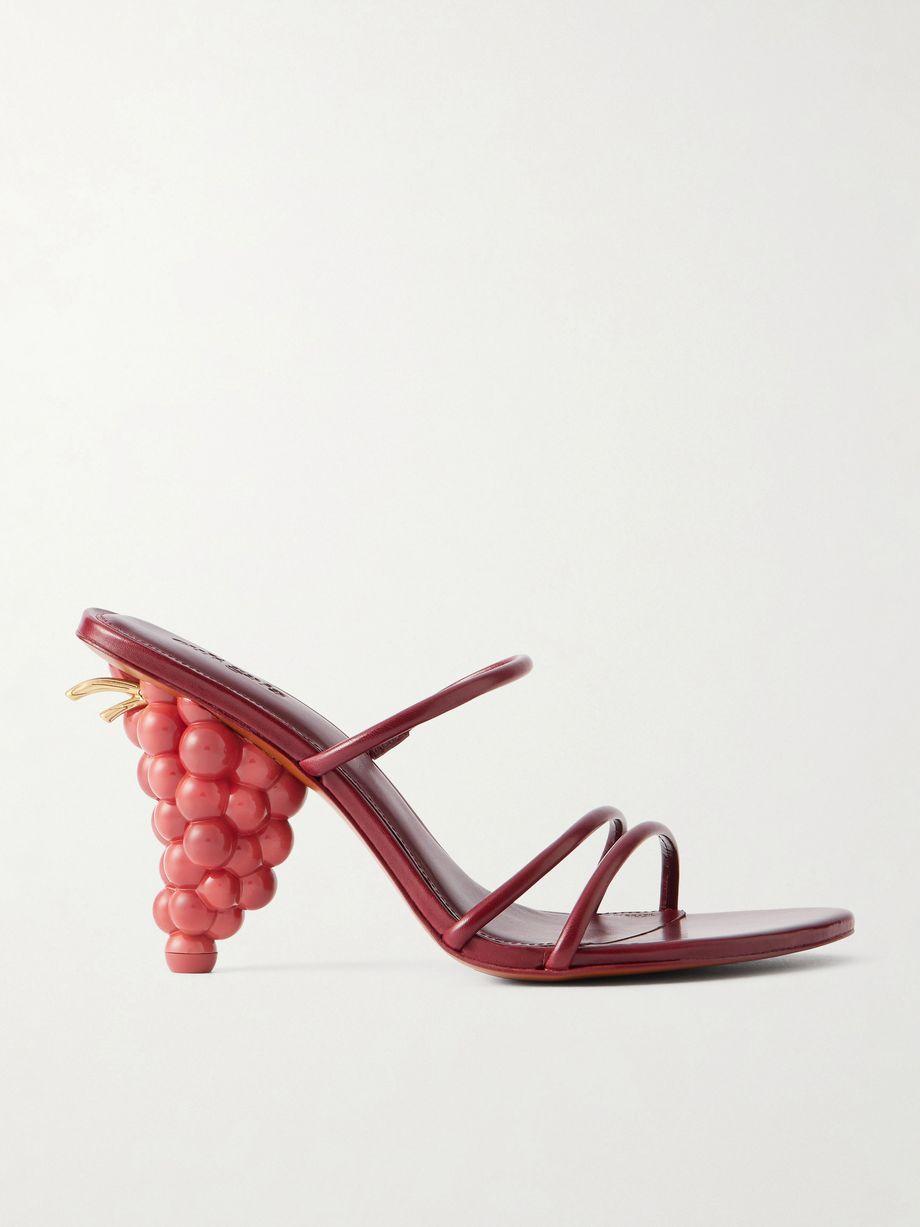 Grape leather sandals by CULT GAIA