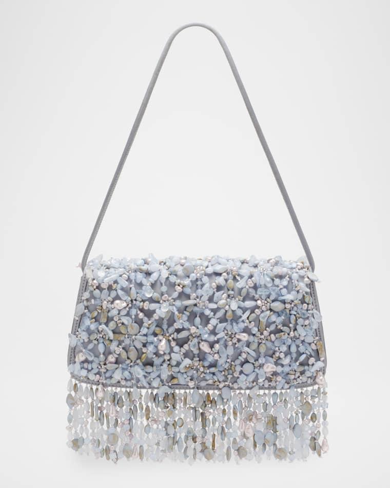 Idalia Fringed Faux Stone Shoulder Bag by CULT GAIA