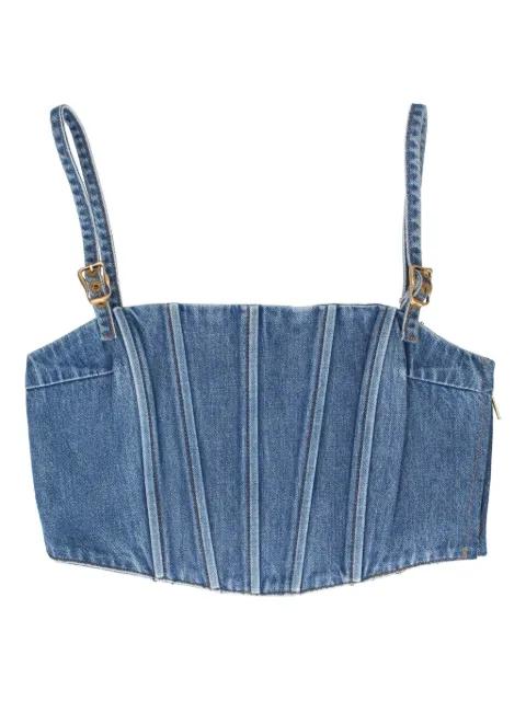 Lauren denim tank top by CULT GAIA