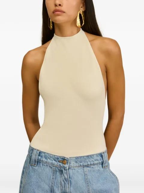 Minnie halterneck backless bodysuit by CULT GAIA