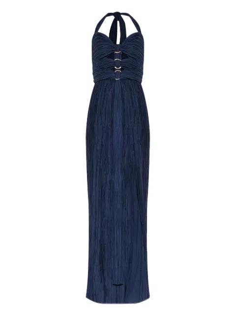 Nailah pleated halter-neck ring-detail maxi dress by CULT GAIA