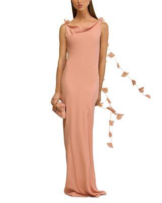 Nymeria 3D Floral Open Back Gown by CULT GAIA