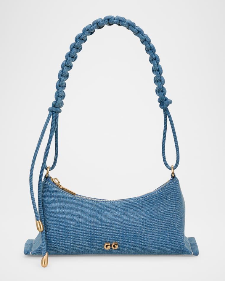 Osa Braided Denim Shoulder Bag by CULT GAIA