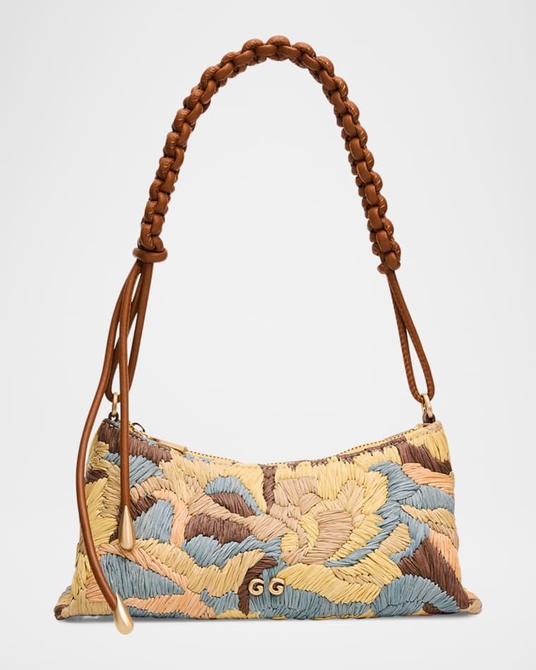 Osa Braided-Strap Raffia Shoulder Bag by CULT GAIA