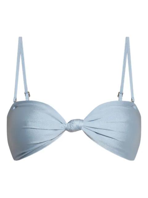Oswin knotted bandeau bikini top by CULT GAIA
