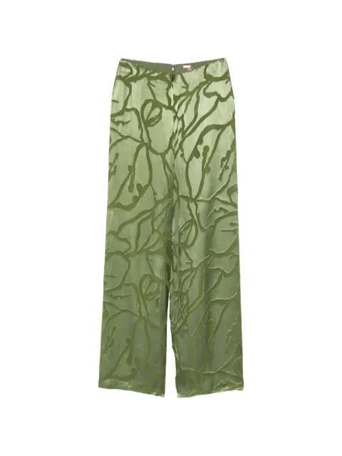 Sara floral-pattern trousers by CULT GAIA