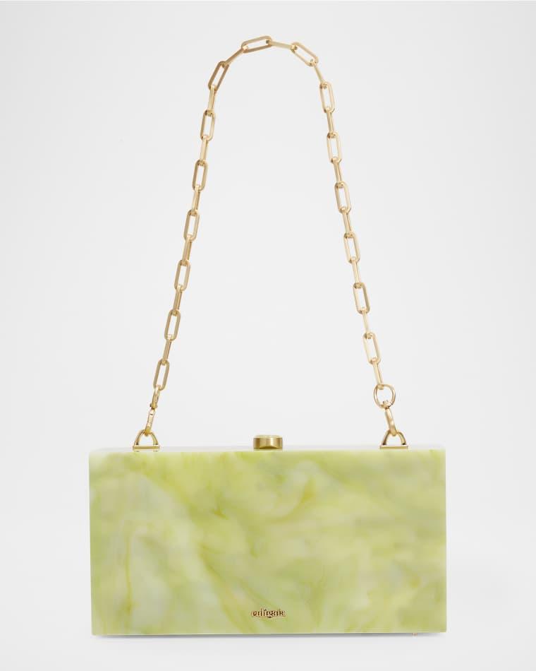 The Backgammon Acrylic Board Game Clutch Bag by CULT GAIA