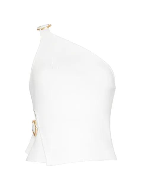 Valeria one-shoulder ring-detail top by CULT GAIA