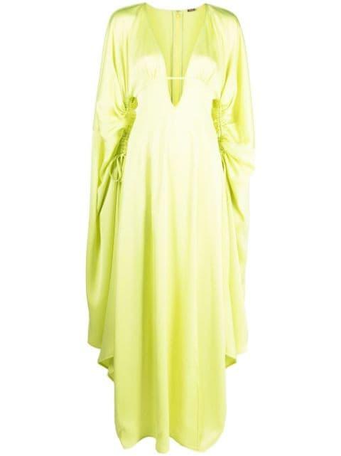 Winona satin-finish long dress by CULT GAIA