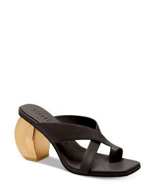 Women's Nina Crossover Strap Leather High Heel Sandals by CULT GAIA