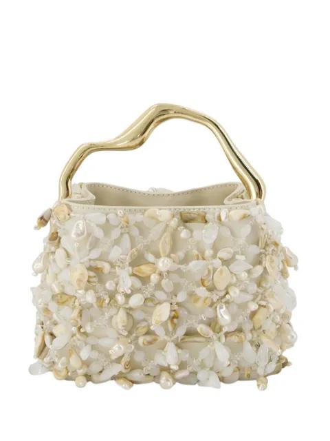 mini Solene bead-embellished tote bag by CULT GAIA