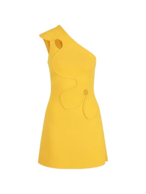 one-shoulder cutout mini dress by CULT GAIA