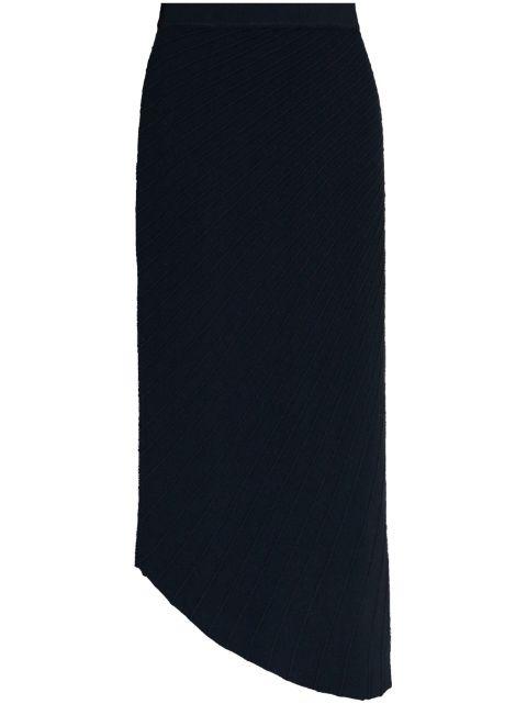 plissé asymmetric midi skirt by CULT GAIA