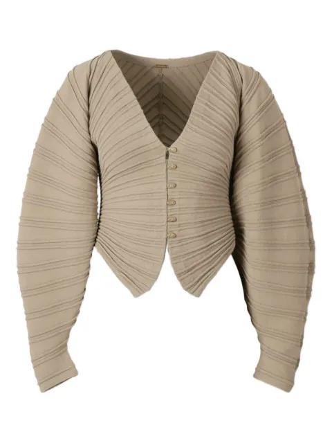 ribbed button-up cardigan by CULT GAIA