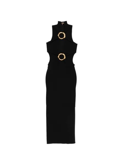 ring-detail cut-out midi dress by CULT GAIA