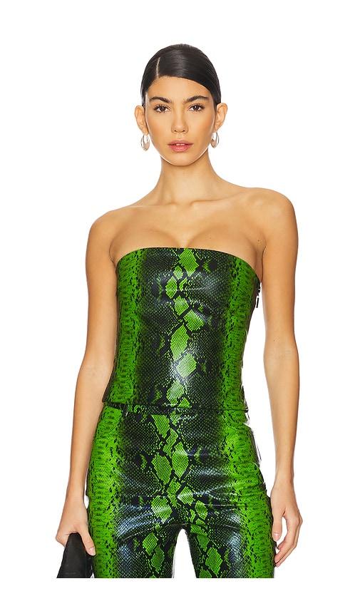 CULTNAKED Killa Bandeau Top in Green by CULTNAKED
