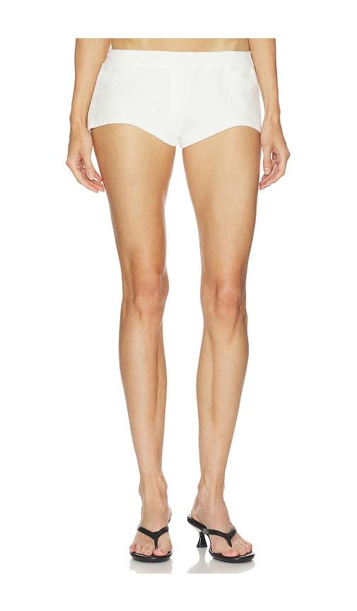 CULTNAKED Towel Short in White by CULTNAKED