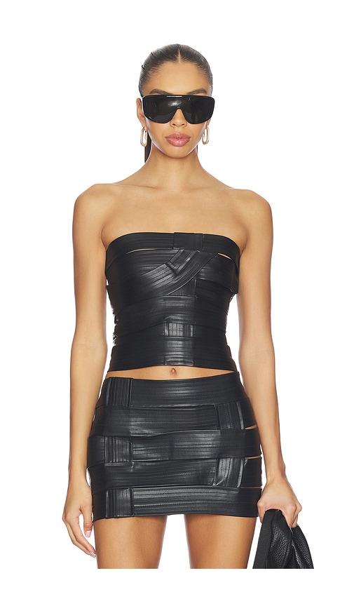 CULTNAKED Viper Top in Black by CULTNAKED