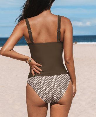 Women's Alluring Navy One-Piece Swimsuit with Ruched Detailing by CUPSHE Women's Alluring Navy One-Piece Swimsuit with Ruched Detailing by CUPSHE