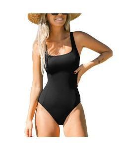 Women's Reverie Land Square Neck Slim & Sculpt One Piece by CUPSHE Women's Reverie Land Square Neck Slim & Sculpt One Piece by CUPSHE