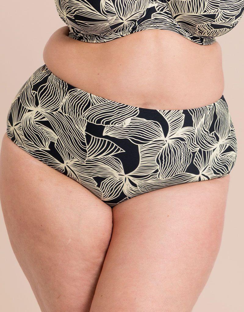 Ripple Reef High Waist Bikini Brief Bottoms by CURVY KATE
