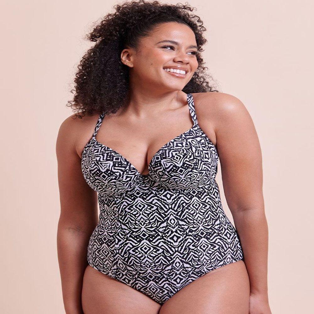 Wild Horizon Padded Plunge Swimsuit by CURVY KATE