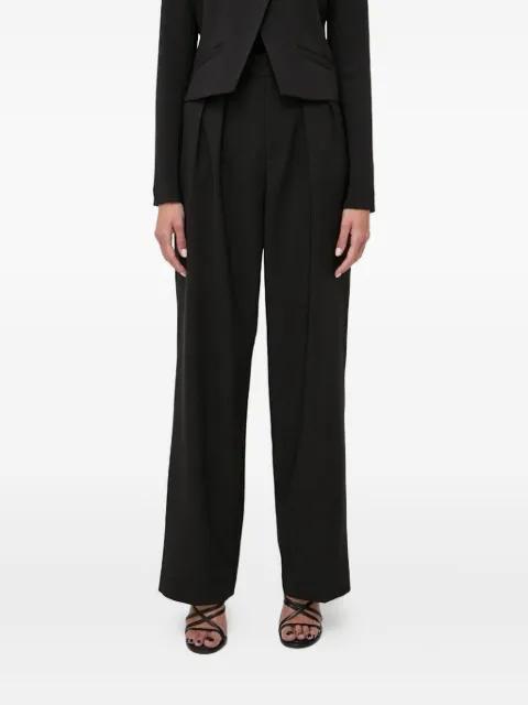 pleated jewel-embellished straight trousers by CUSTOMMADE