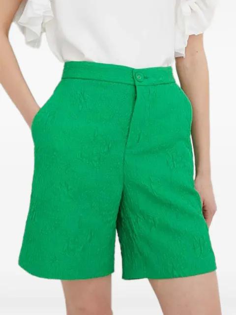 textured high-waisted shorts by CUSTOMMADE