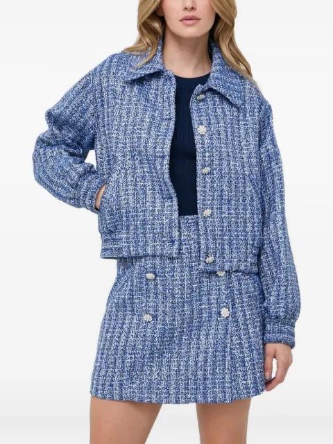 tweed embellished jacket by CUSTOMMADE