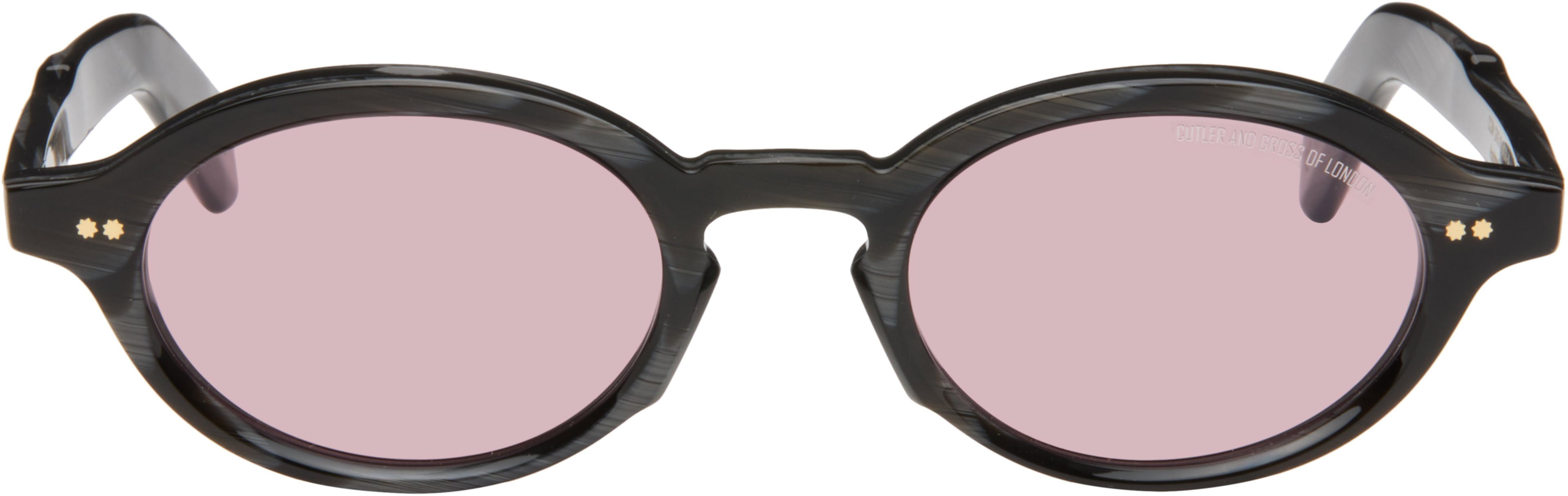 Gray GR13 Oval Sunglasses by CUTLER&GROSS