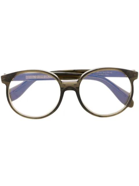 translucent-design round-frame glasses by CUTLER&GROSS