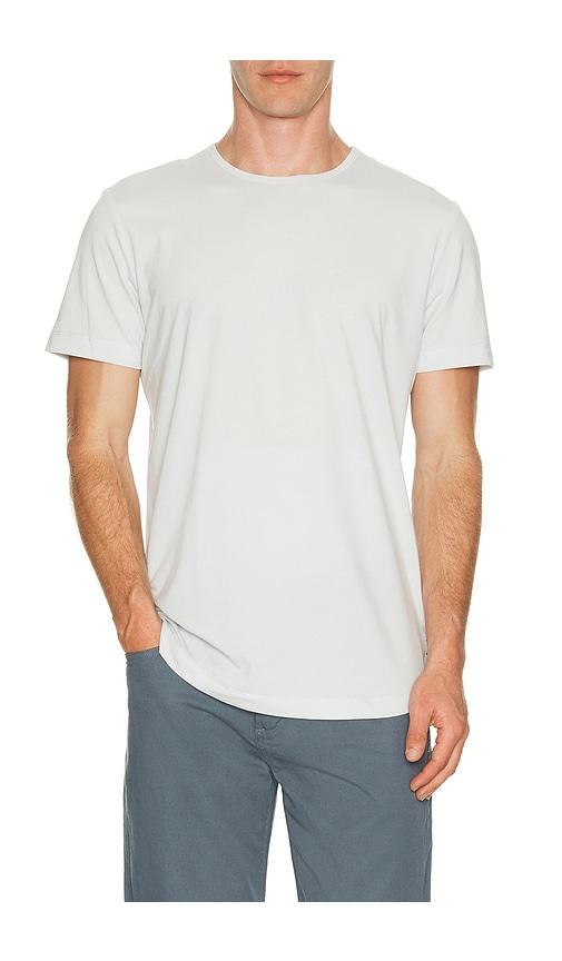 Cuts Curve Hem Tee in Baby Blue by CUTS