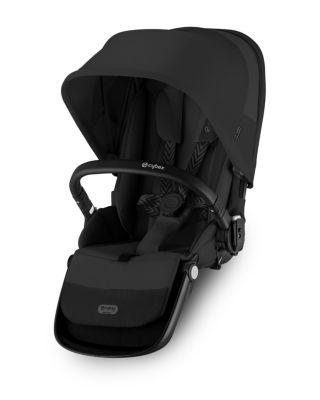 eGazelle/Gazelle S 2 Second Seat – Moon Black with Black Bumper Bar by CYBEX