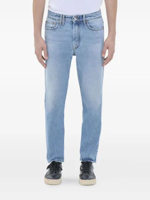 logo-patch frayed jeans by CYCLE