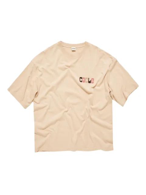 logo-print cotton T-shirt by CYCLE
