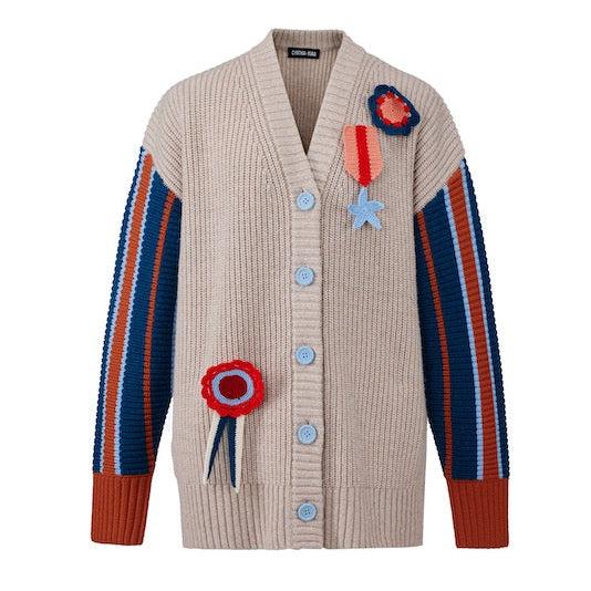 /products/chunky-cardigan-with-crochet-badge?variant=50861586383133 by CYNTHIA AND XIAO
