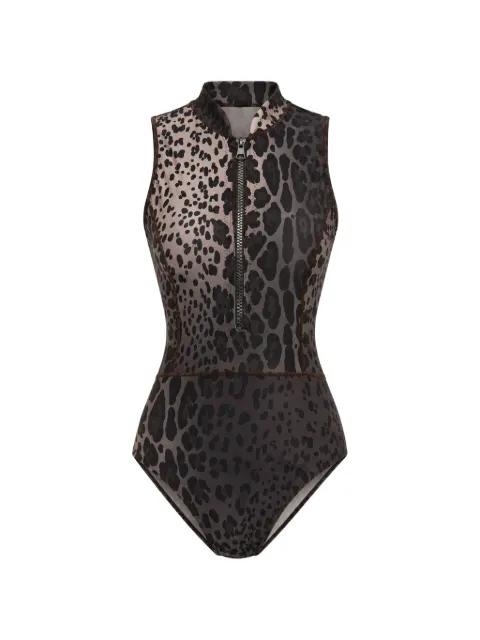 Carve leopard-print swimsuit by CYNTHIA ROWLEY