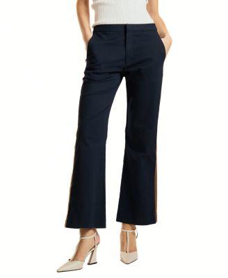 Cotton Cropped Flared Pants by CYNTHIA ROWLEY