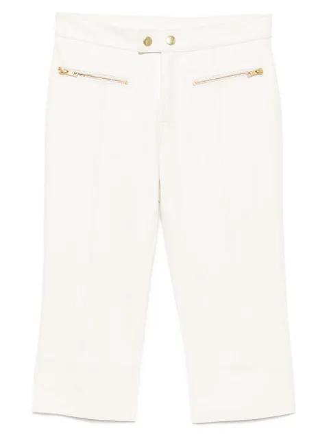 Downtown leather cropped trousers by CYNTHIA ROWLEY