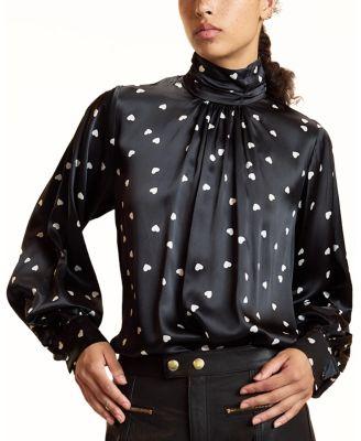 High Neck Silk Blouse by CYNTHIA ROWLEY