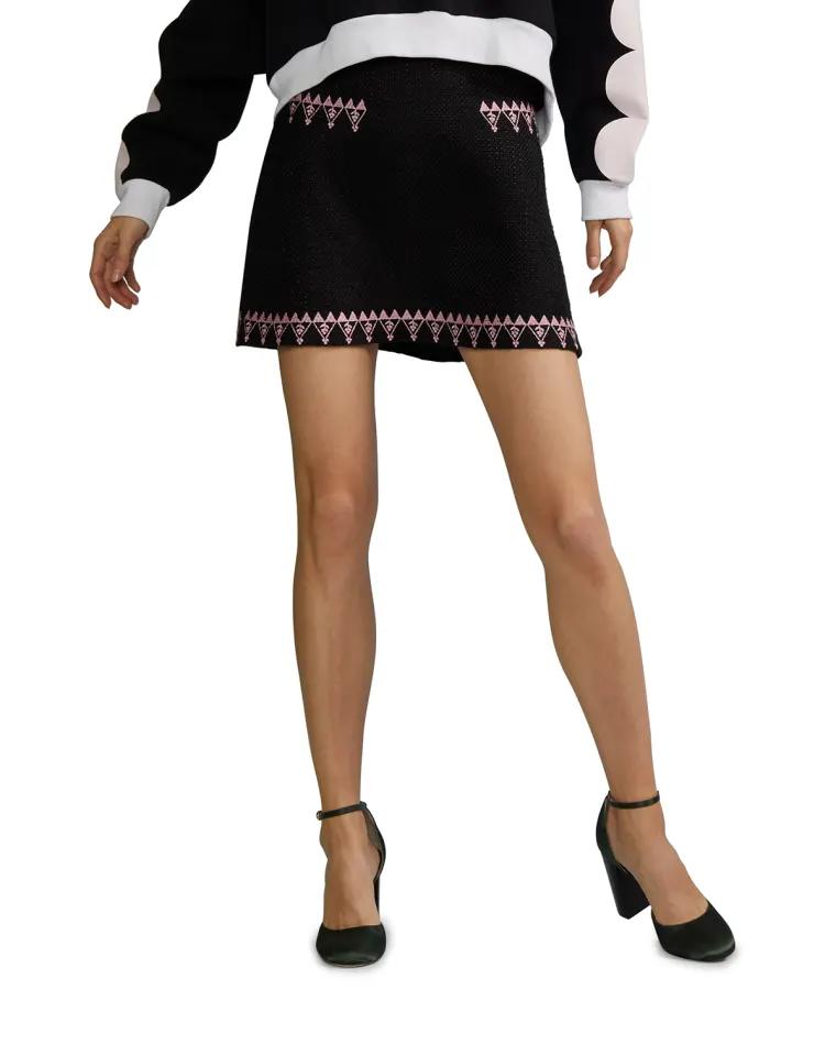 Nicola Tweed Mini Skirt by CYNTHIA ROWLEY