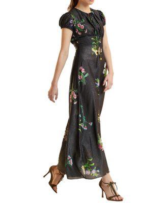 Printed Lurex Midi Dress by CYNTHIA ROWLEY