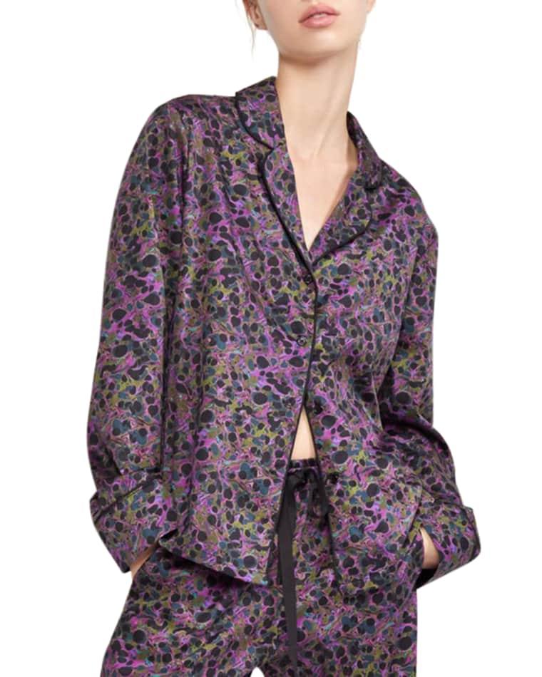 Printed Pajama Top by CYNTHIA ROWLEY