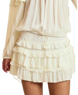 Ruffle Pleated Micro Skirt by CYNTHIA ROWLEY