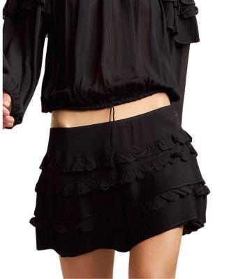 Ruffle Pleated Micro Skirt by CYNTHIA ROWLEY