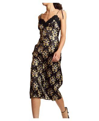 Silk Lace Slip Dress by CYNTHIA ROWLEY