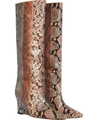 Women's Embossed Leather Wedge Boot by CYNTHIA ROWLEY